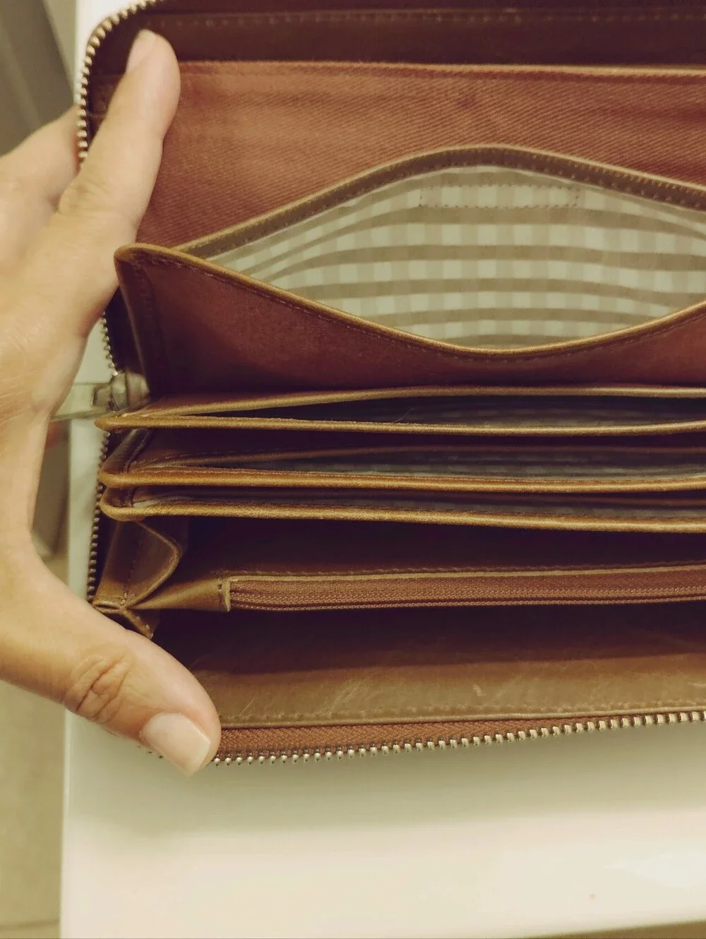 N/A brown leather